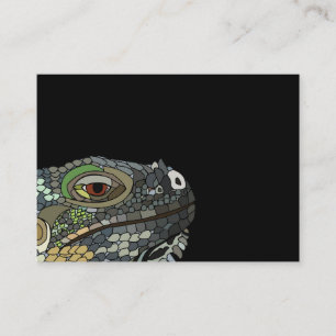 Carte De Visite Illustration d'animal de lézard iguane