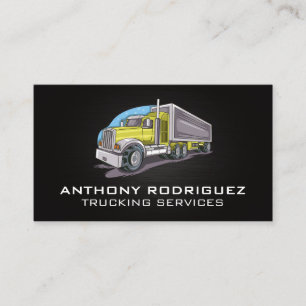 Carte De Visite Illustration de camion   Transport