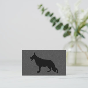 Carte De Visite Illustration de chien berger noir