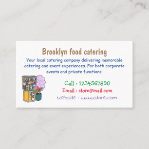 Carte De Visite Illustration de dessin de bonbon