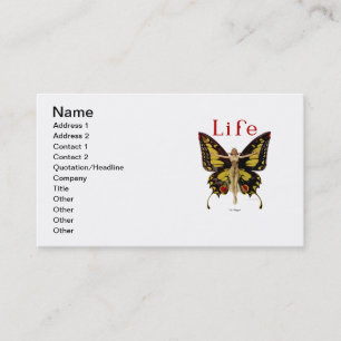 Carte De Visite Illustration de femme de Leyendecker papillon Flap