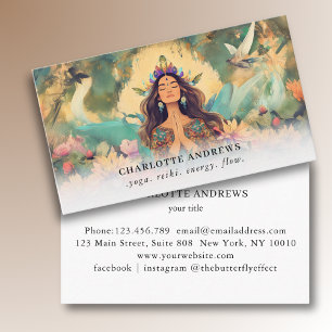 Carte De Visite Illustration de femme Guérisseuse énergétique Reik