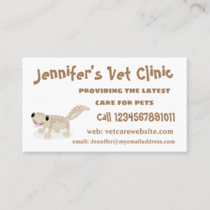 Carte De Visite Illustration de gecko tan tan mignon