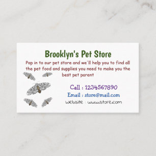 Carte De Visite Illustration de la papine géante léopard