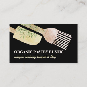 Carte De Visite Illustration de pâtisserie de boulangerie au paste