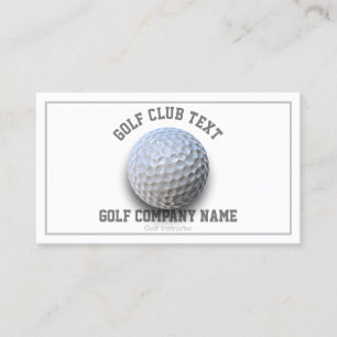 Carte De Visite Illustration d'entraîneur de golf pour leçons et c