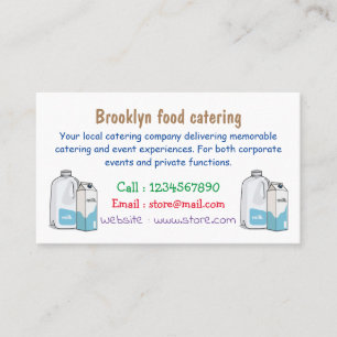 Carte De Visite Illustration du lait