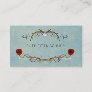 Carte De Visite Illustration Fantaisiste Tulipes Rouges
