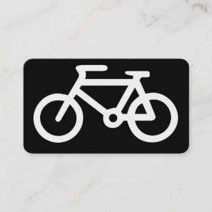 Carte De Visite Illustration mécanique de bicyclette minimaliste c