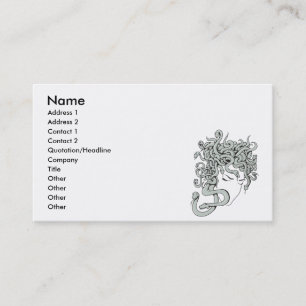 Carte De Visite illustration vectorielle de la dame serpent méduse