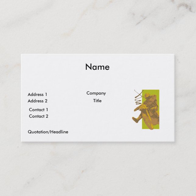 Carte De Visite illustration vectorielle vectorielle de boue de mo (Devant)