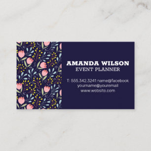 Carte De Visite Illustrations de fleurs naturelles