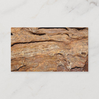 Carte De Visite Image de bois fossilisé