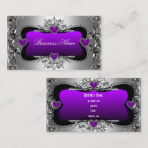 Image de cœurs élégants en diamant argenté violet