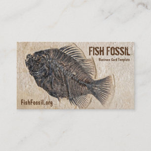 Carte De Visite Image de fossile de poissons