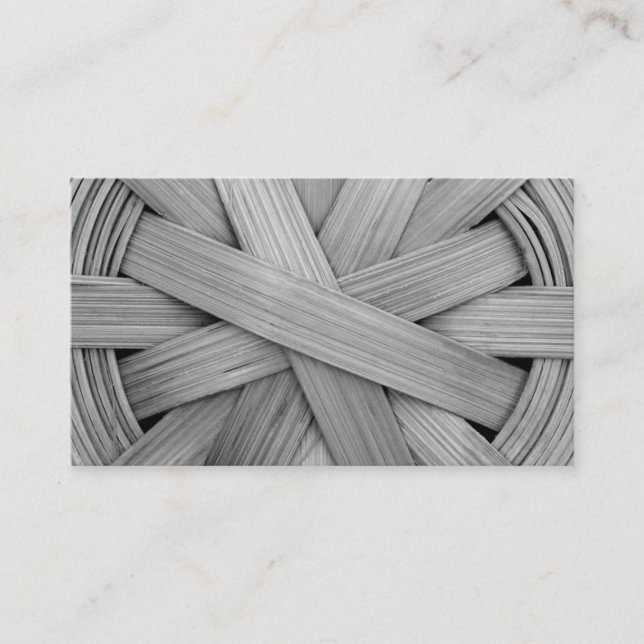 Carte De Visite Image de panier gris (Devant)