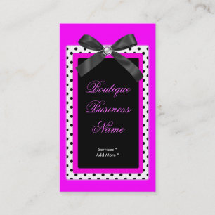 Carte De Visite image de ruban rose vif de marque Spot Boutique