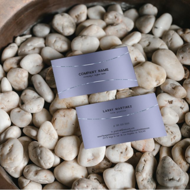 Carte De Visite Image de texture mauve de lumière métallique (Créateur téléchargé)