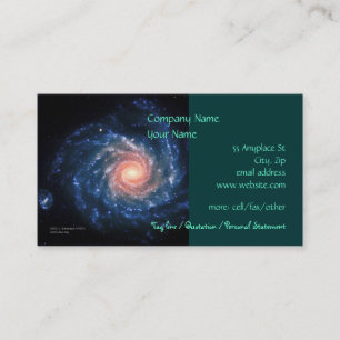 Carte De Visite Image d'espace extra-atmosphérique de la galaxie