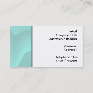 Carte De Visite Image en pastel de remous d'abrégé sur turquoise