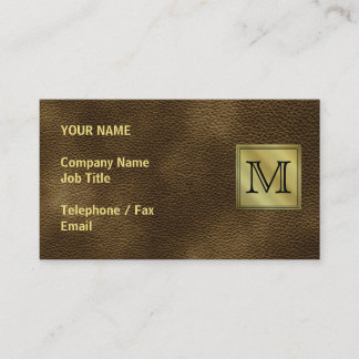 Carte De Visite Image faite sur commande imprimée de monogramme.