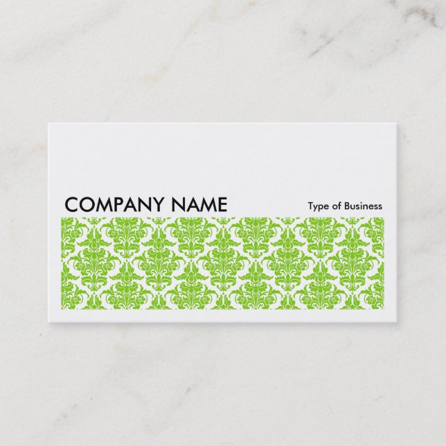 Carte De Visite Image longue 0128 - Martian Green Damask (Devant)