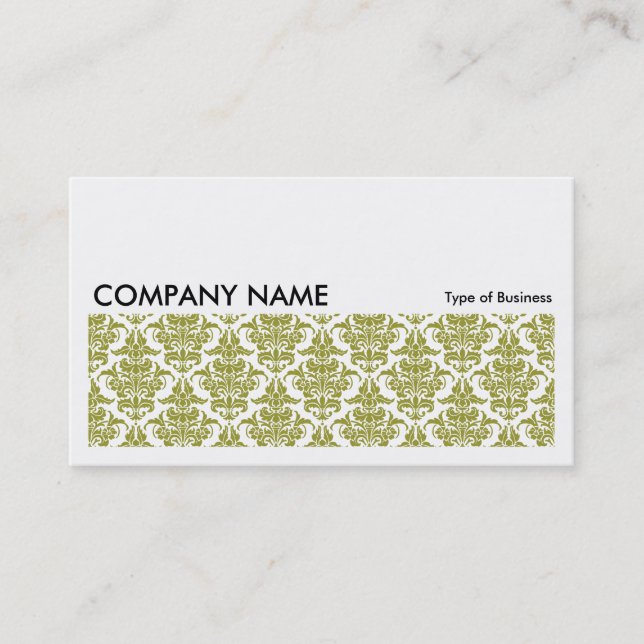Carte De Visite Image longue 0133 - Olive Damask (Devant)
