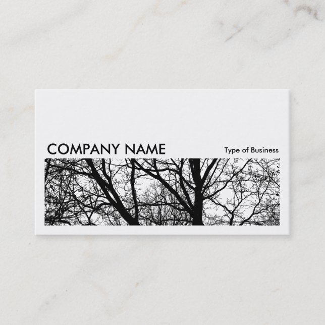 Carte De Visite Image longue 0162 - Branches silhouettées HC (Devant)
