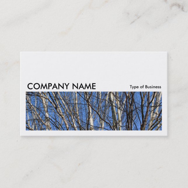 Carte De Visite Image longue 0169 - Branches de bouleau d'argent (Devant)