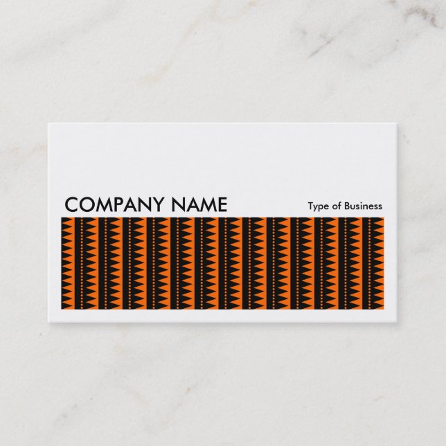 Carte De Visite Image longue 0239 - Motif aztèque - orange (Devant)