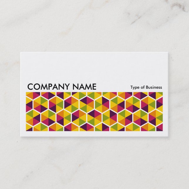Carte De Visite Image longue 0251 - Motif Hexagon 01 (Devant)