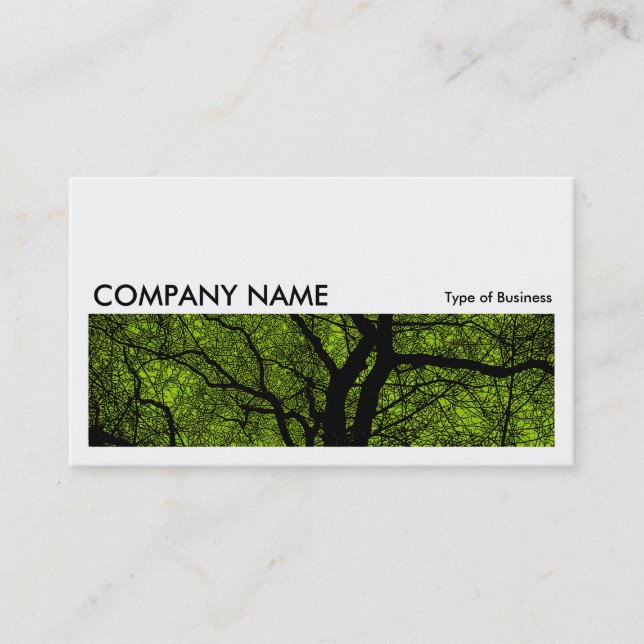 Carte De Visite Image longue 067 - Arbre à contraste élevé - 99CC0 (Devant)