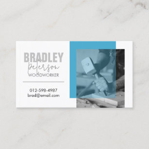 Carte De Visite Image personnalisable Carpenter Woodworker
