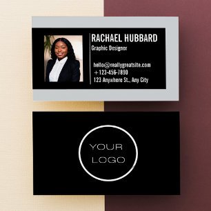 Carte De Visite Image personnalisée professionnelle minimaliste mo