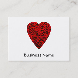 Carte De Visite Image rouge lumineuse de coeur