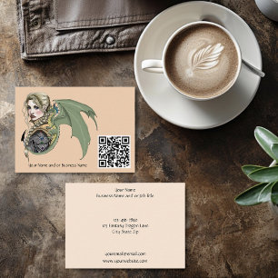 Carte De Visite Imaginaire du dragon d'Elf Warrior