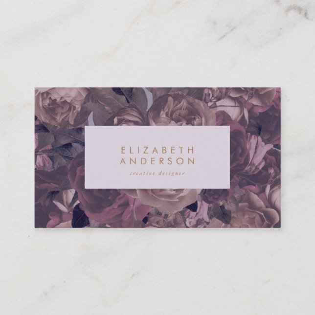 Carte de visite Imaginaire violet (Devant)