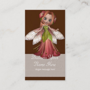 Carte De Visite Imaginaire Whimiscal Fairy Flower