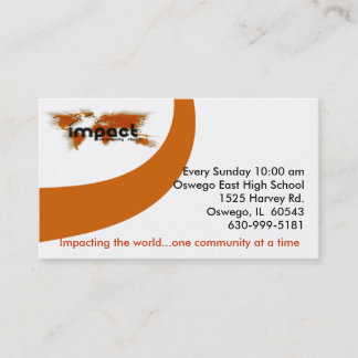 Carte De Visite Imapct