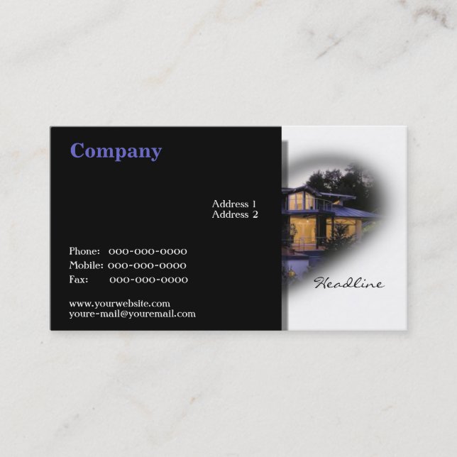 Carte de visite immobilier (Devant)