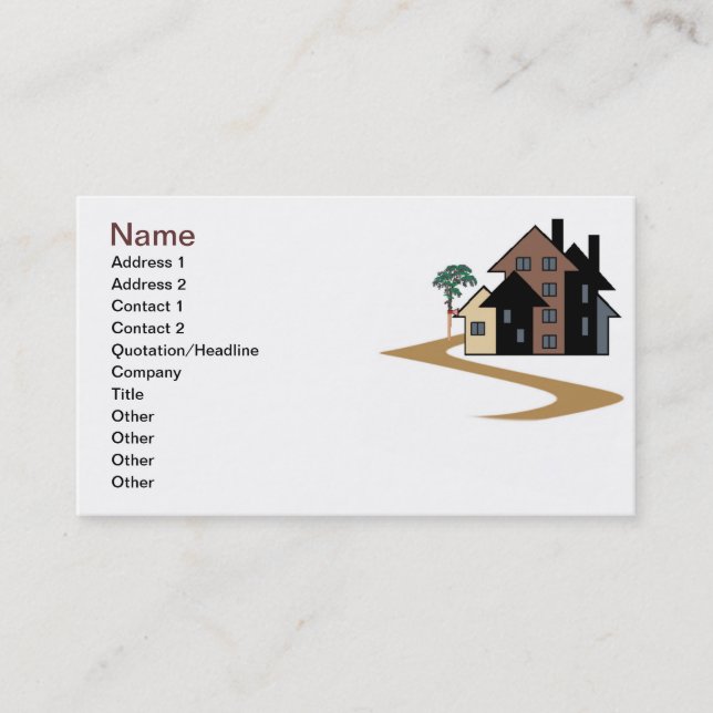 Carte de visite immobilier (Devant)
