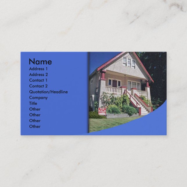 Carte de visite immobilier (Devant)