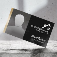 Immobilier Agent Professional Black & Gold Photo