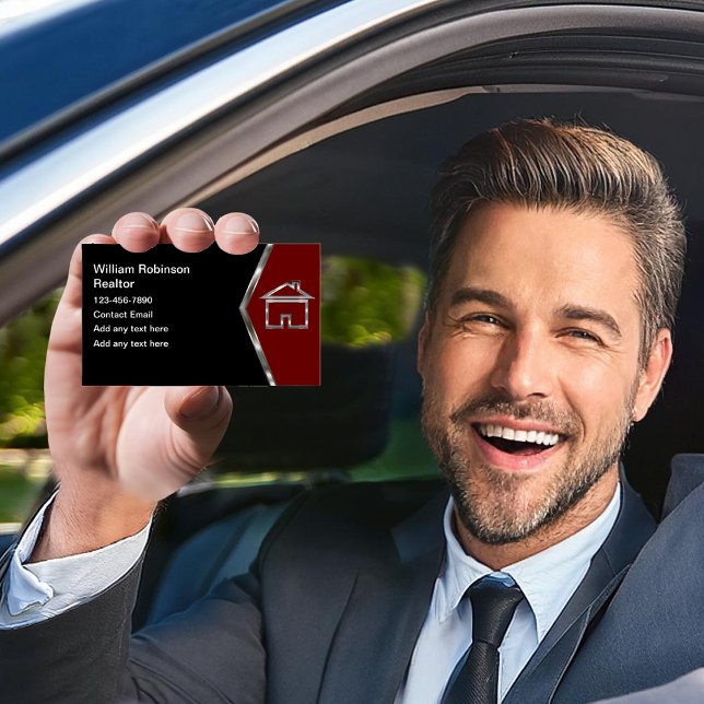 Carte De Visite Immobilier Cool classique (Créateur téléchargé)