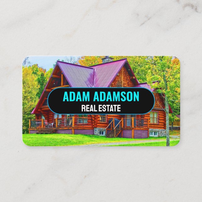 Carte De Visite Immobilier de luxe moderne (Code QR) Réalisateur d (Devant)