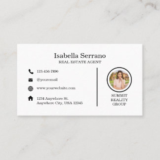 Carte de visite immobilier moderne