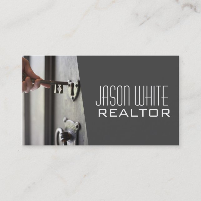 Carte de visite immobilier moderne (Devant)