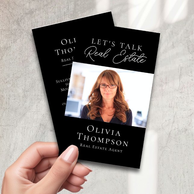 Carte De Visite Immobilier photo professionnel (Créateur téléchargé)