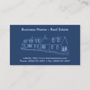 Carte de visite immobilier : Plan directeur de la
