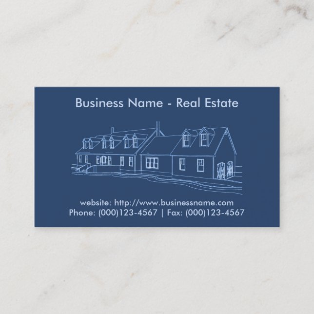 Carte de visite immobilier : Plan directeur de la  (Devant)